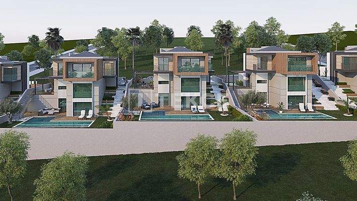 New Villas with Pools near the Beach in İzmir Güzelbahçe
