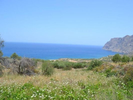 Kreta, Mochlos: Baugrundstück mit fantastischem Me