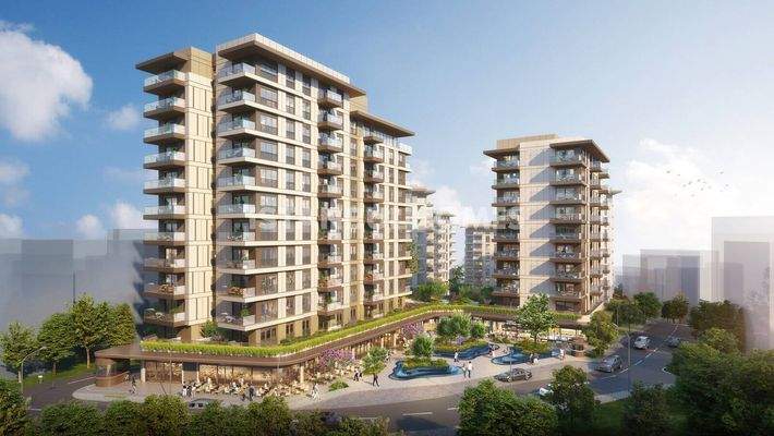 Apartments in a Project 150 M from the Metro in Istanbul Sisli
