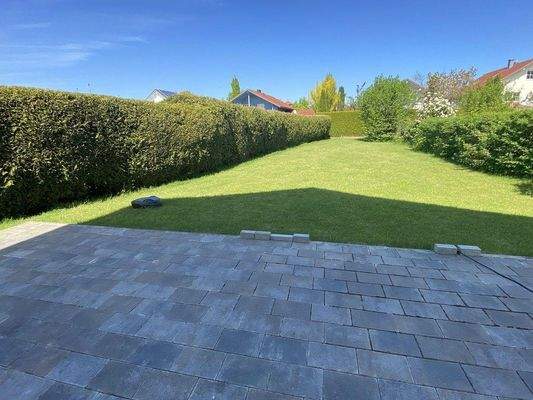 Gartenblick von Terrasse