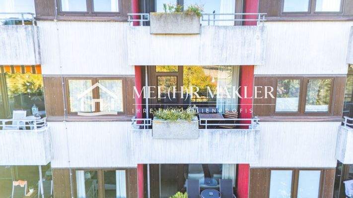 Drohnenaufnahme Balkon