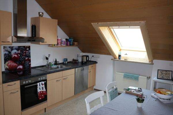 Küche im Dachgeschoss