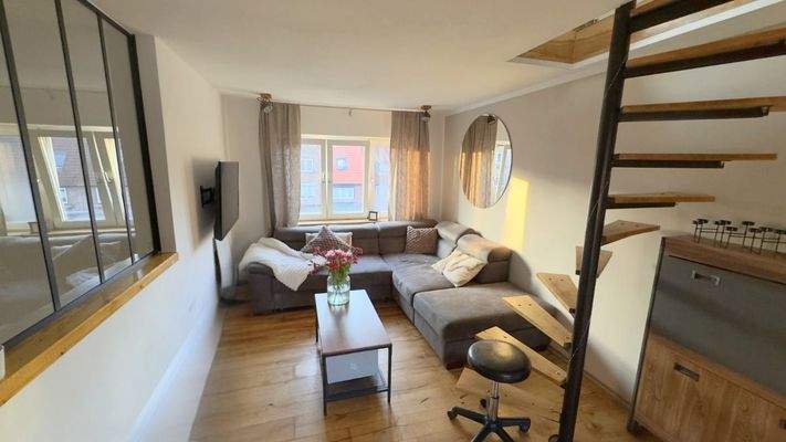 Blick ins Wohnzimmer