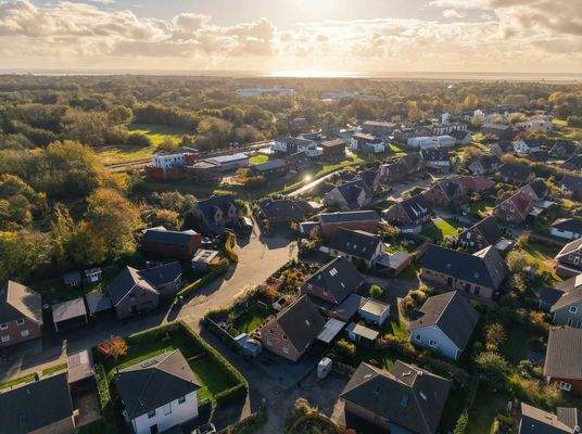 Drohnenansicht Stadt