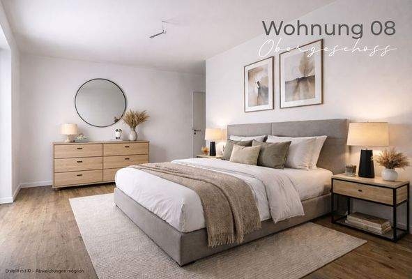 Beispiel Schlafzimmer WE 8