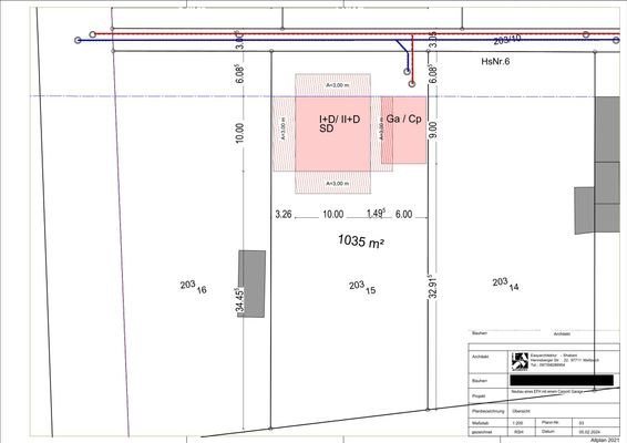 Bauvoranfrage Plan