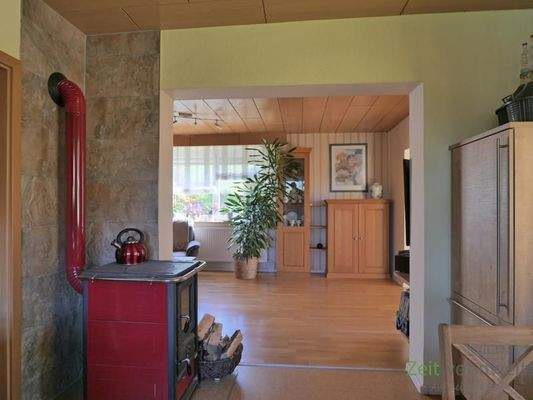 Küchenblick ins Wohnzimmer