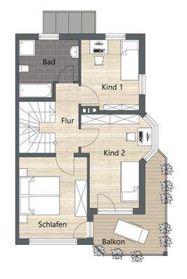 Grundriss Obergeschoss