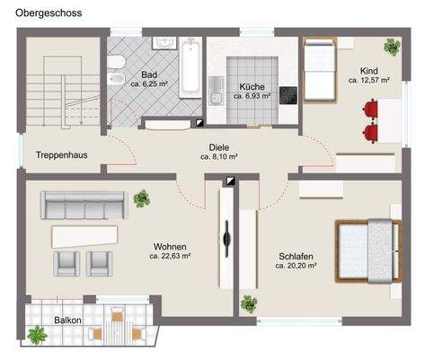 Grundriss Obergeschoss