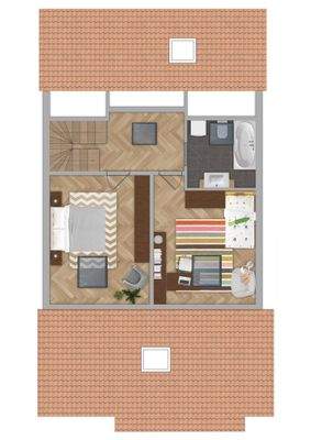 Grundriss obere Ebene