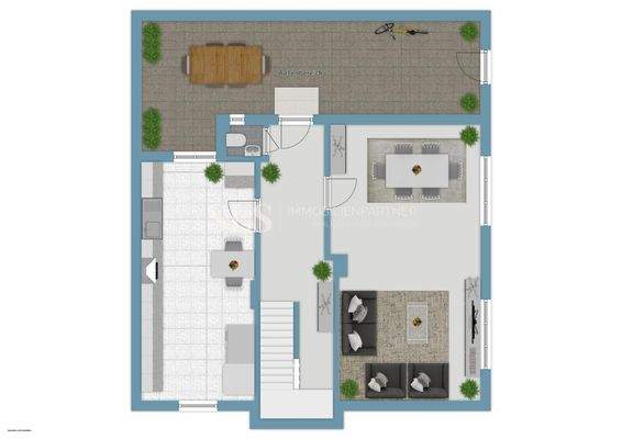 Grundriß-Skizze Außenbereich