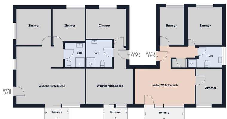Grundrissplan ohne Maßstab EG