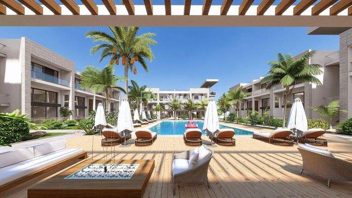 Apartments in a Complex with Marina in North Cyprus Girne