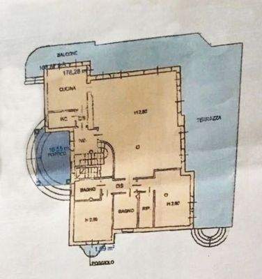 Grundriss Hauptwohnung