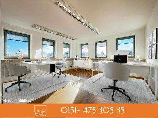 4´er Büro mit Kennzeichnung