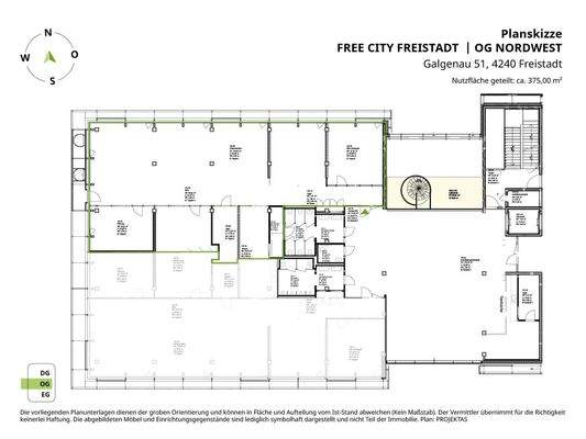 Planskizze Nordwest ca. 375 m² Teilungsoption