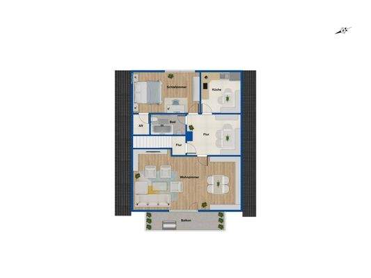 Grundriss Dachgeschoss