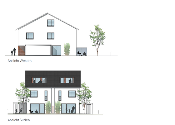 Haus 7 und 8 - Ansicht Süd West
