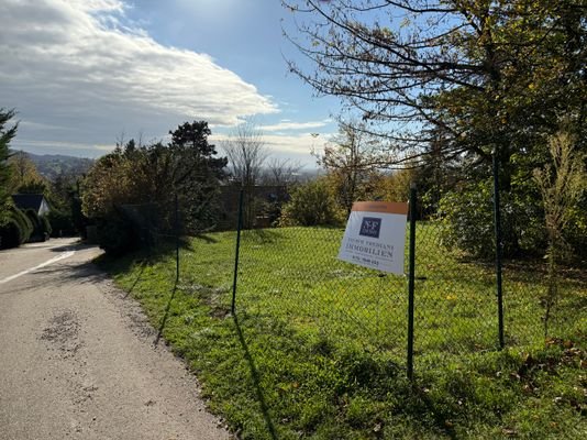 Blick auf das Grundstück und in Ferne