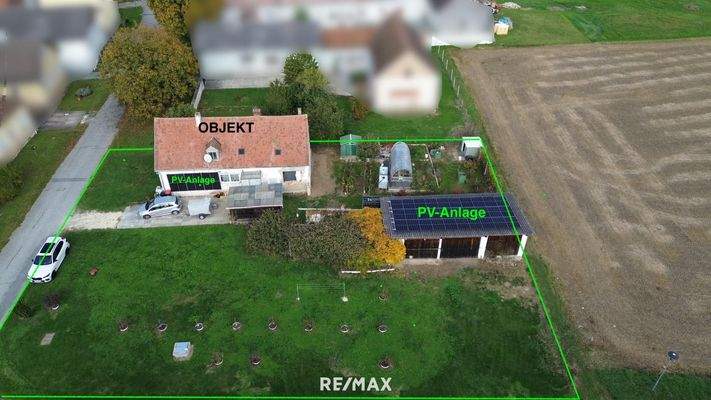 Drohnenansicht und Beschreibung