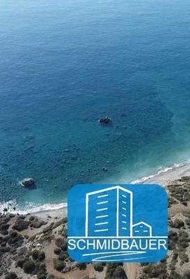 Kreta, Agios Georgios: Fantastisches Grundstück mit Baugenehmigung für ein Haus mit Gästehaus und Swimmingpool