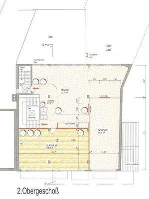 Grundriss Fitnessstudio