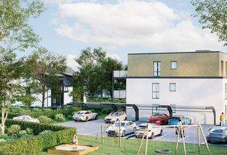 Außenvisualisierung mit Parkfläche