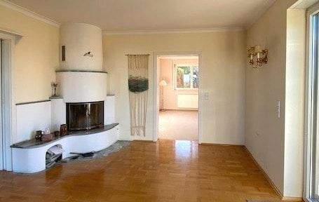 Wohnzimmer mit Kaminofen