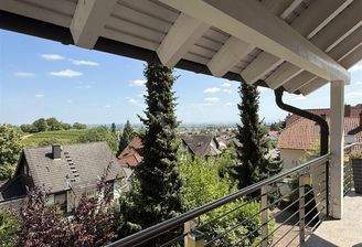 Aussicht vom Balkon