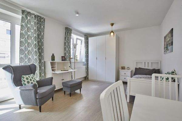 Wohn- und Schlafbereich (Musterwohnung)