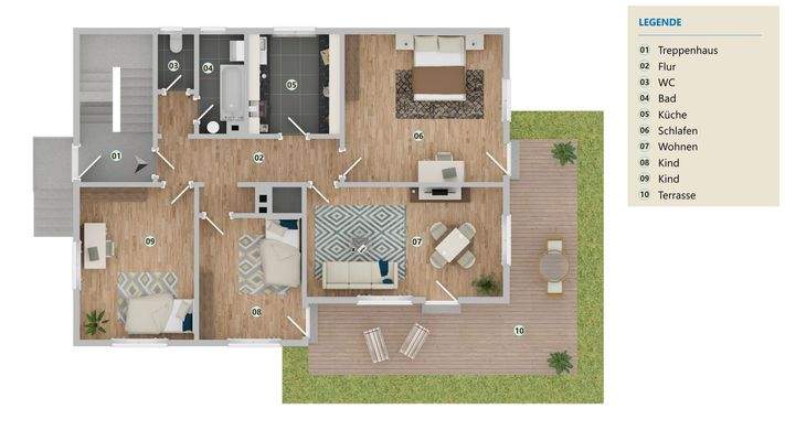 Skizze - Grundriss EG