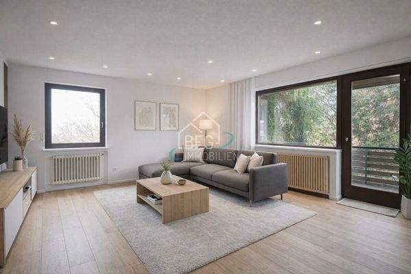 virtuell möbliertes Wohnzimmer OG