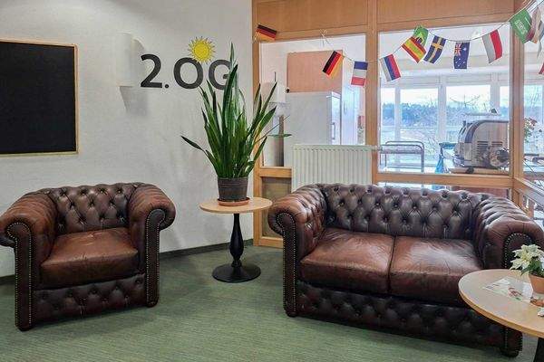 Sitzmöglichkeit vor dem Speis