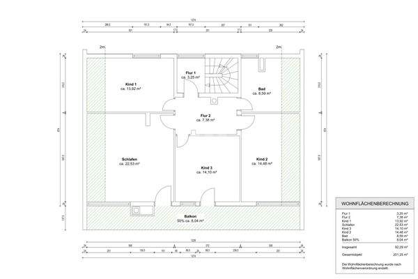 Grundriss Obergeschoss