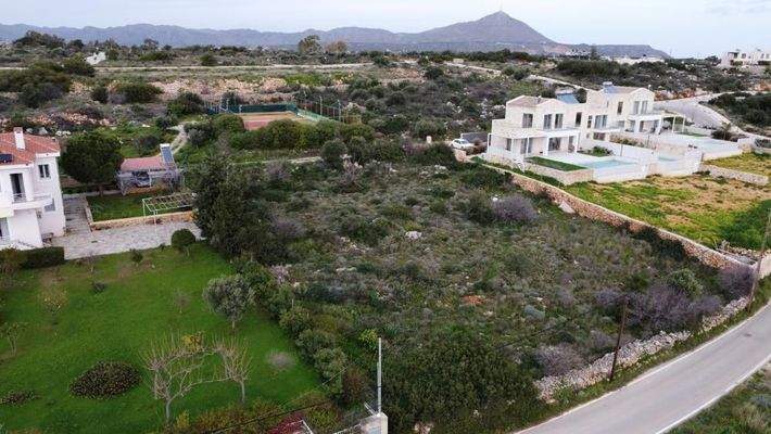 Kreta, Sternes: Grundstück mit Baugenehmigung in Akrotiri zu verkaufen