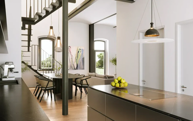 Offene Wohnküche Visualisierung