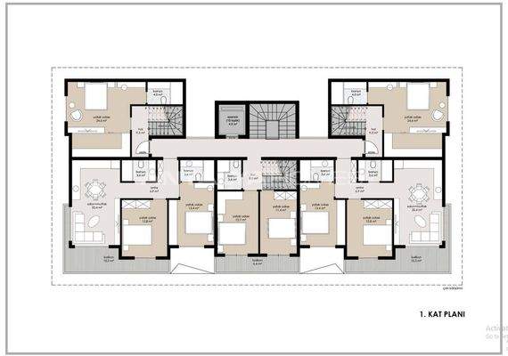 Sea View Properties Intertwined with Nature in Alanya