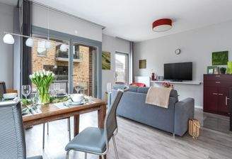 Stilvoll möblierte Wohnung mit Ostseeblick