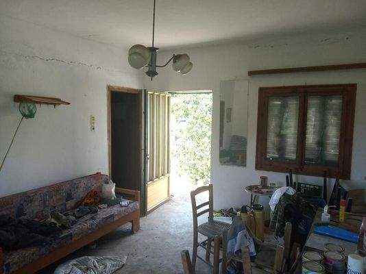 Kreta, Stilos: Landgrundstück mit Wohnhaus zu verkaufen