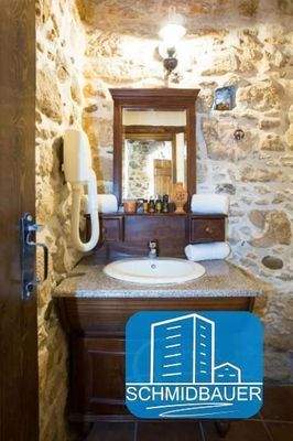 Kreta, Sivas: Traditionelles Steinhaus mit Swimmingpool