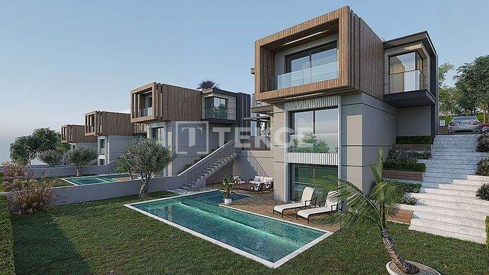 New Villas with Pools near the Beach in İzmir Güzelbahçe