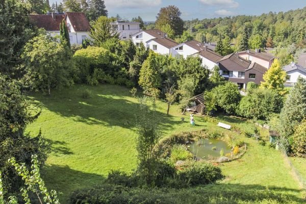 Blick auf den eigenen Garten