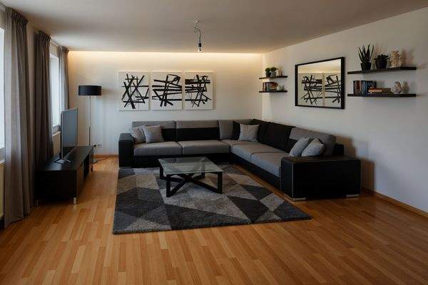 Wohn-/Schlafzimmer - Visualisierung