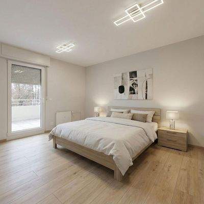 Schlafzimmer-Wohnbeispiel