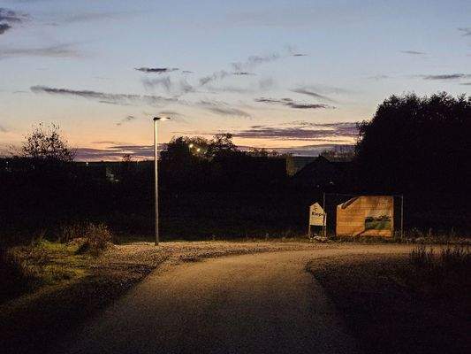 Laternen nach Sonnenuntergang