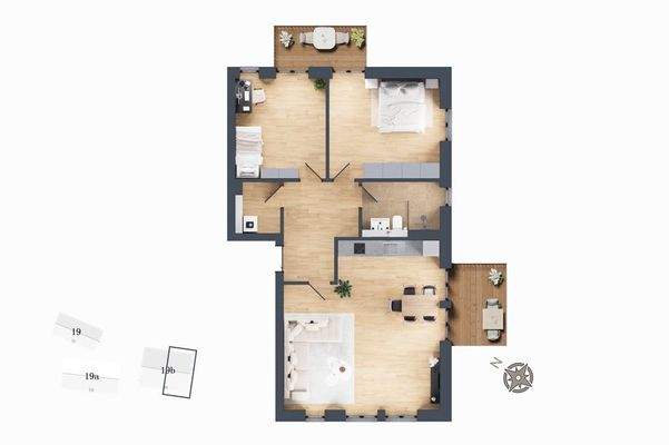 Grundriss Wohnung 17