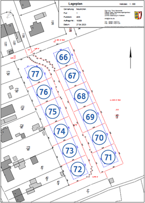 Neukirchen B-Plan Nr. 20 - Grundstückslageplan Num