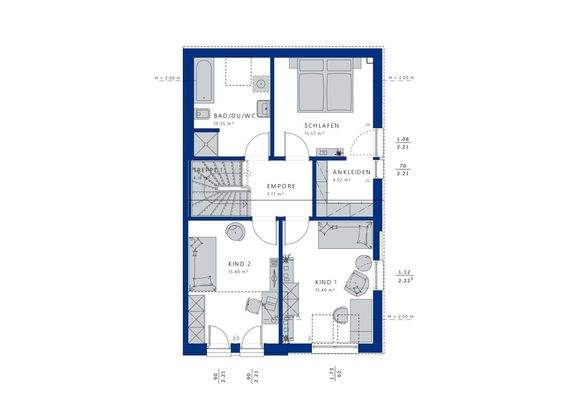 Grundriss Dachgeschoss