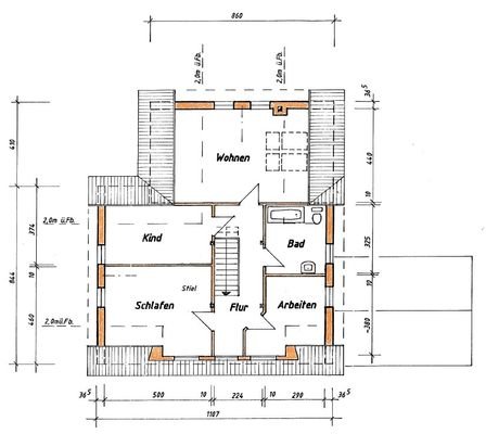 Grundriss Dachgeschoss