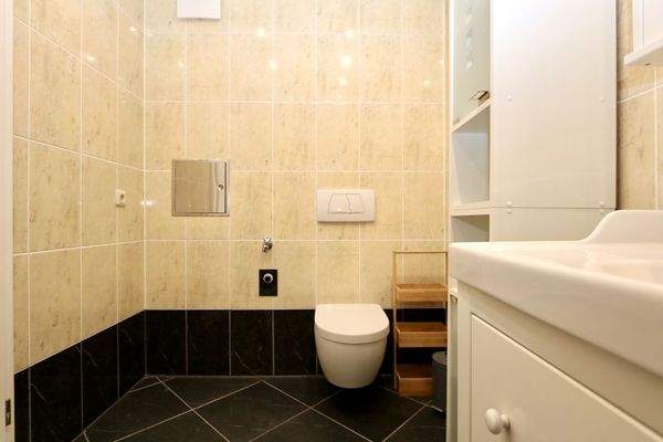 Das Bad mit Waschmaschinenanschluss